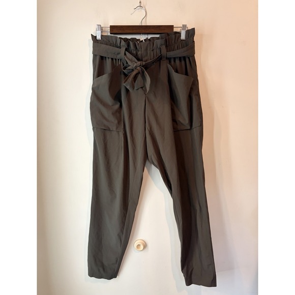 Athleta Pants - Athleta Pants Womens 6 Skyline Pant II Paperbag High Rise Tapered‎ Belted Gray